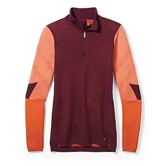 Smartwool Jackets & Blazers - Intraknit Thermal Merino Base Layer Colorblock 1/4 Zip Women's Sweatshirt Small